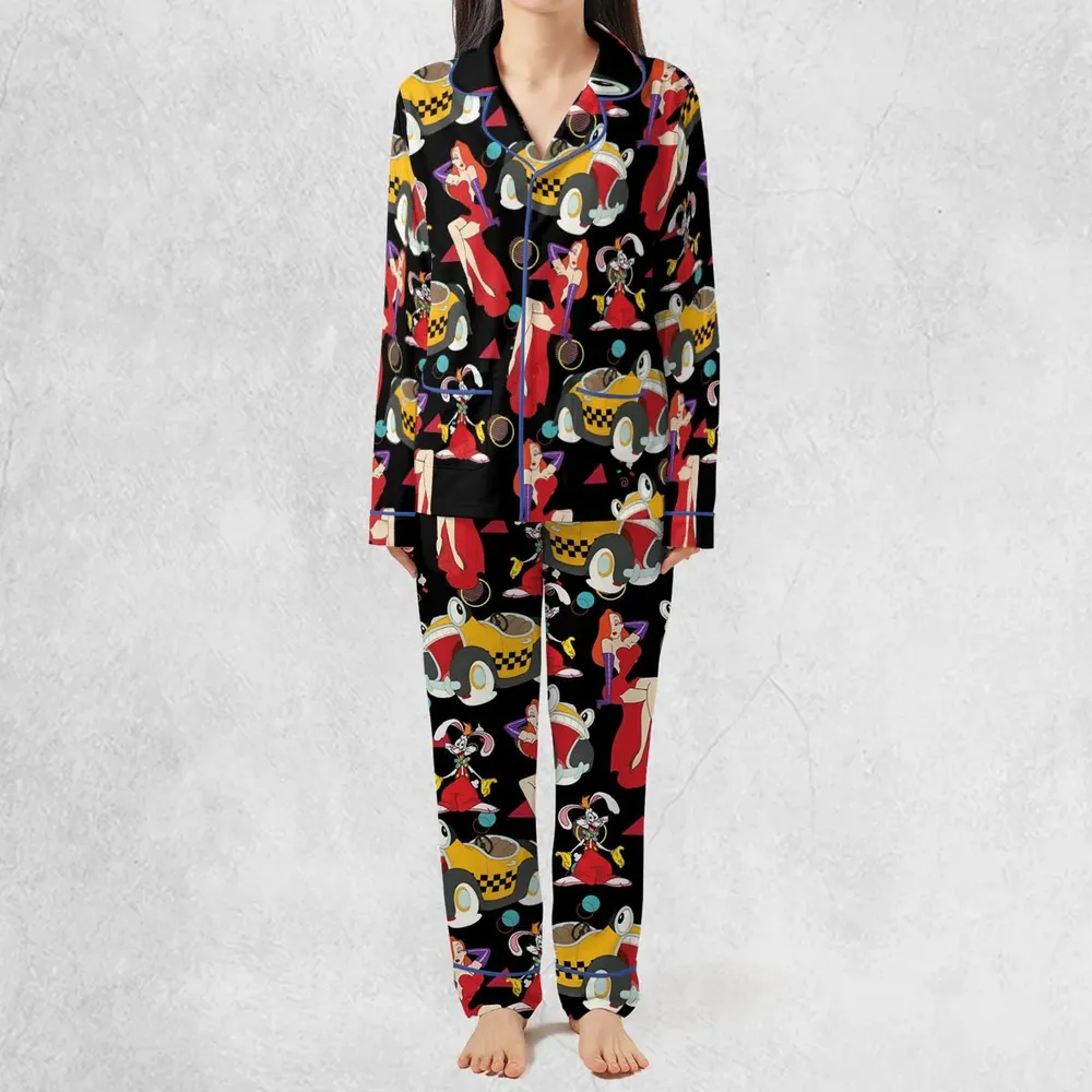 Retro 90s Jessica Rabbit Roger Rabbit Pajamas Set - 3