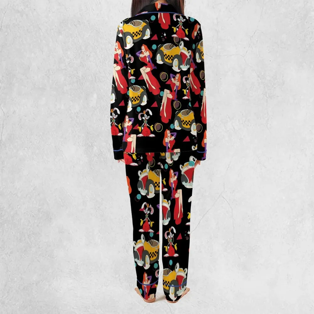 Retro 90s Jessica Rabbit Roger Rabbit Pajamas Set - 4