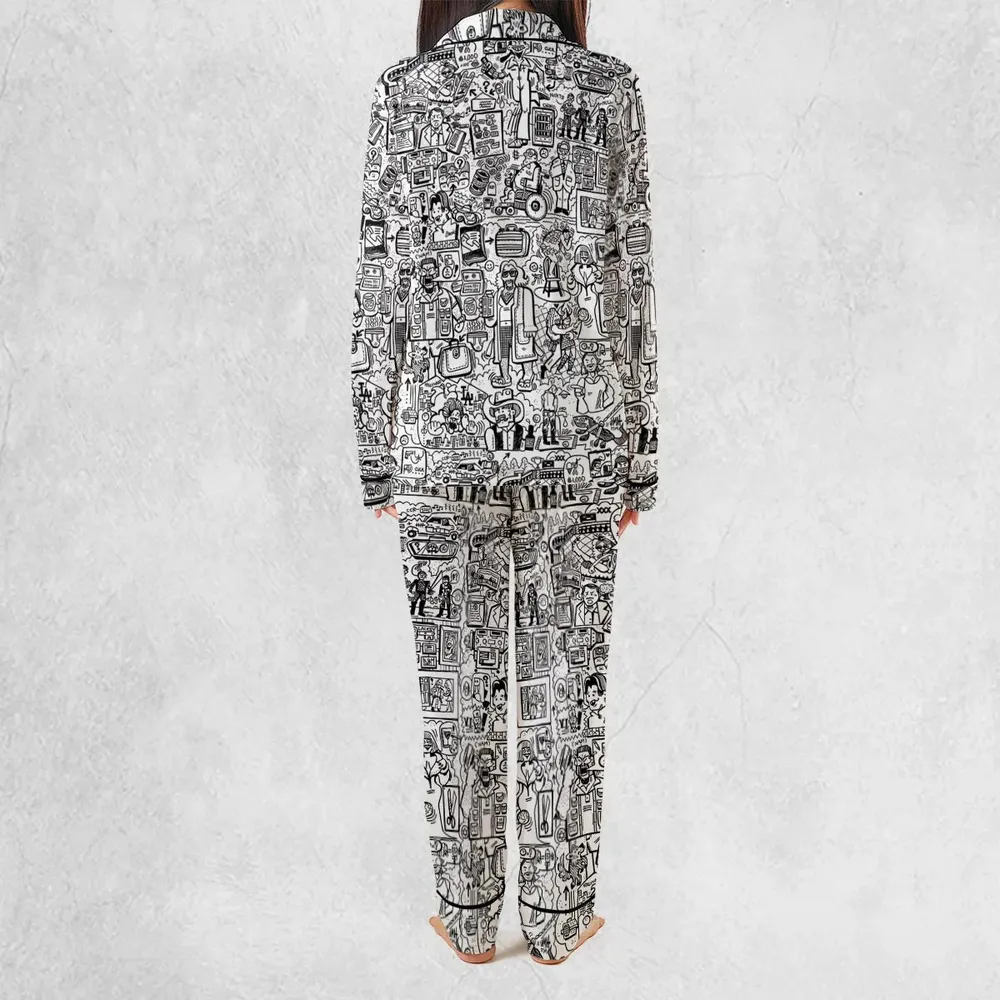 The Big Lebowski Doodles Pajamas Set - 4