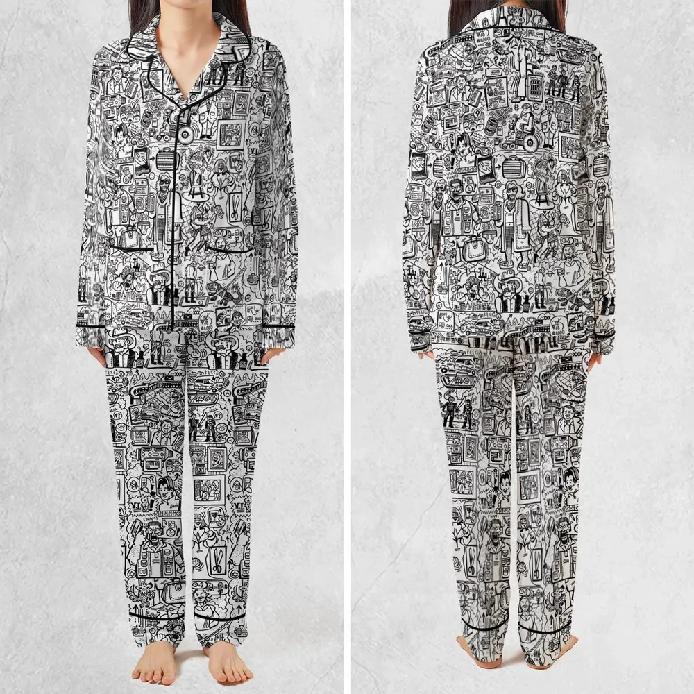 The Big Lebowski Doodles Pajamas Set - 2