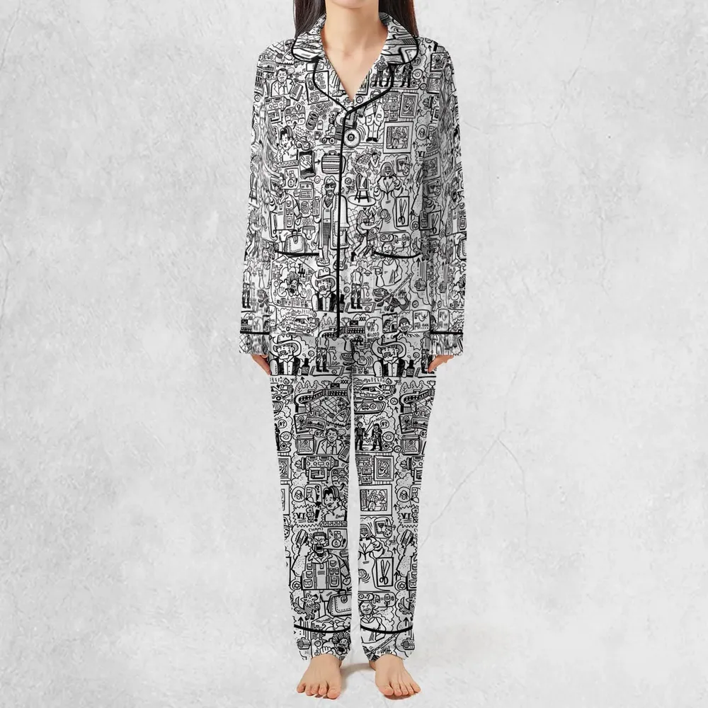 The Big Lebowski Doodles Pajamas Set - 3