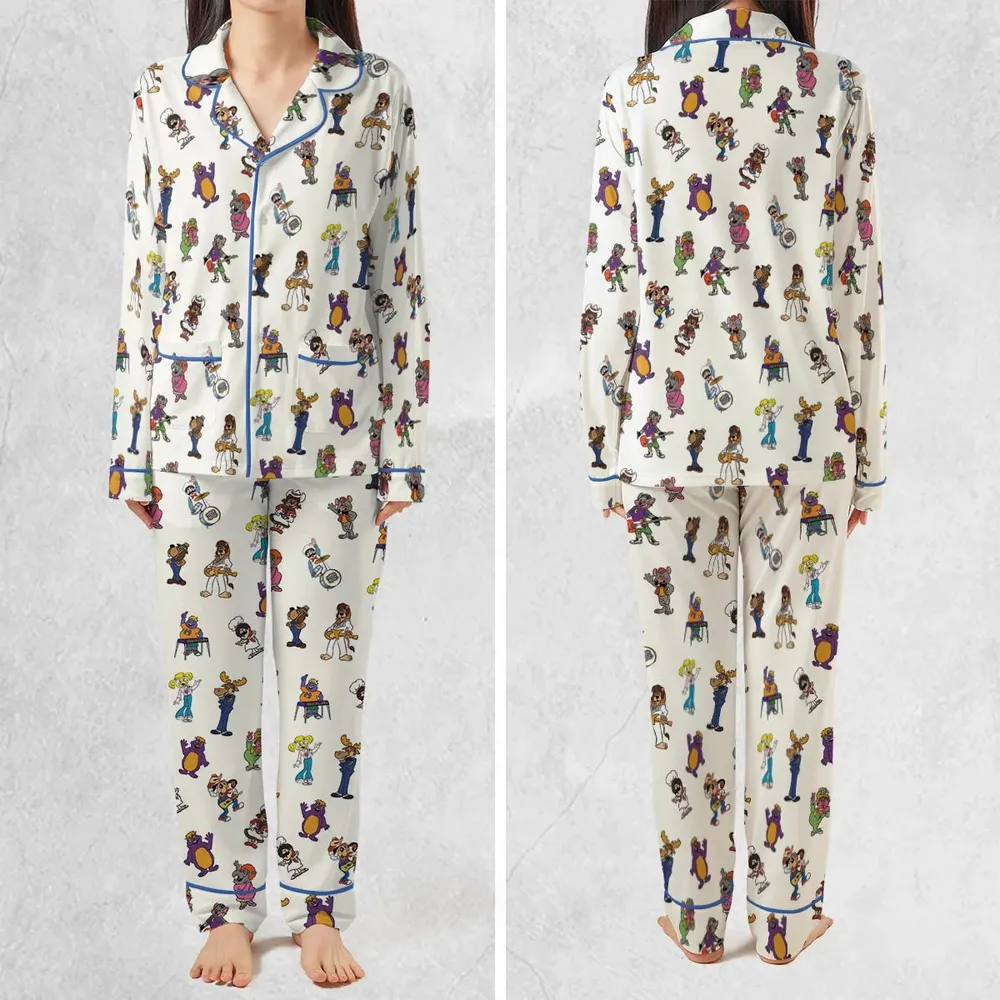 80s Pizza Time Theater Chuck E Cheese Pajamas Set - 2