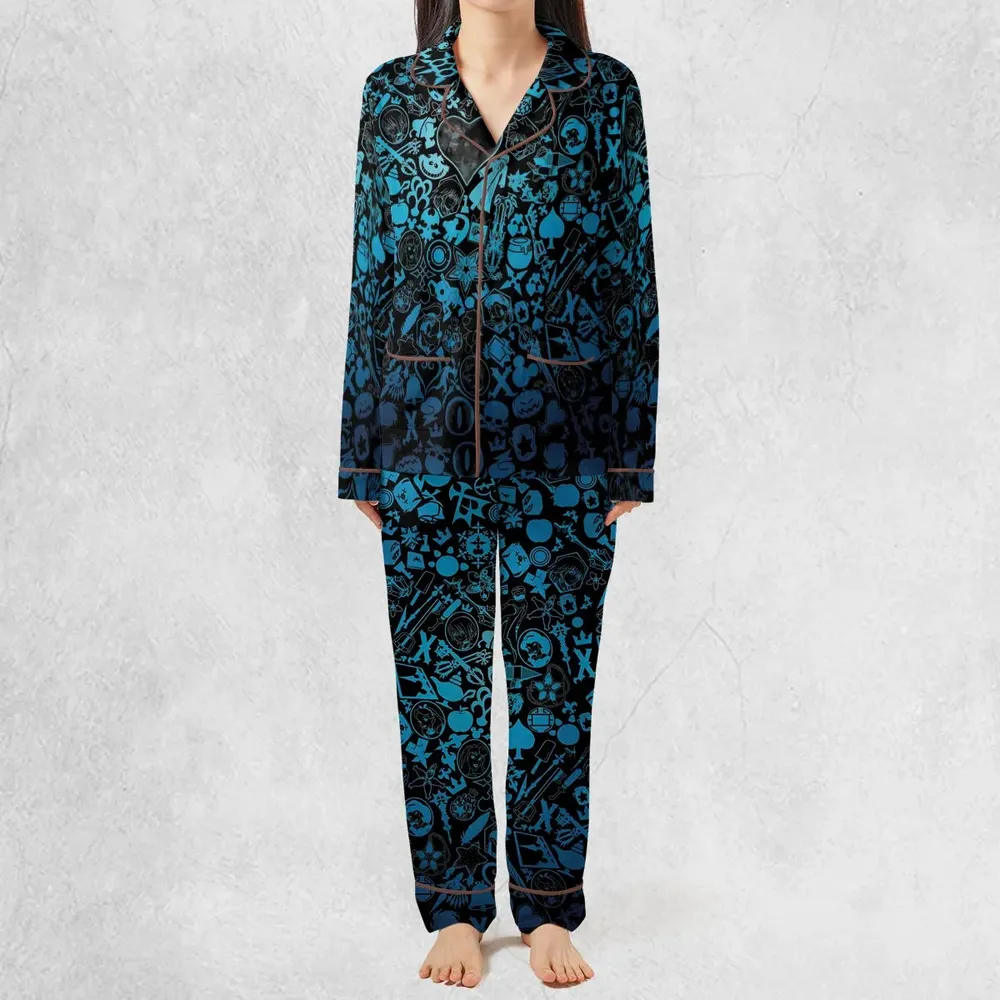 Blue Key Heart Kingdom Hearts Pajamas Set - 3