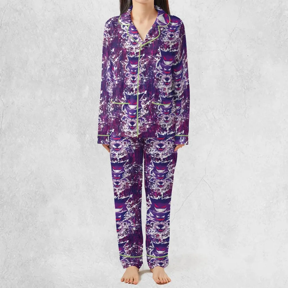 Ghostly Evolution Ghastly Haunter Gengar Pokemon Pajamas Set - 3