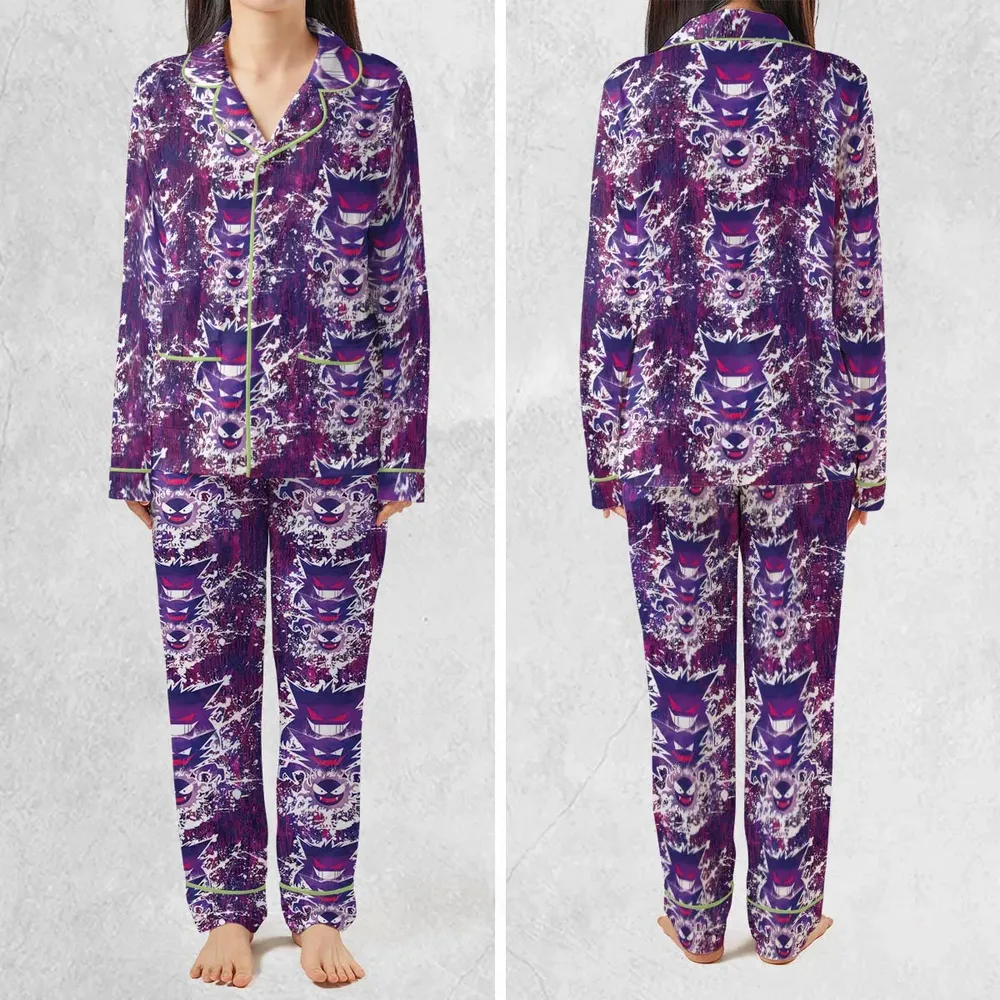 Ghostly Evolution Ghastly Haunter Gengar Pokemon Pajamas Set - 2