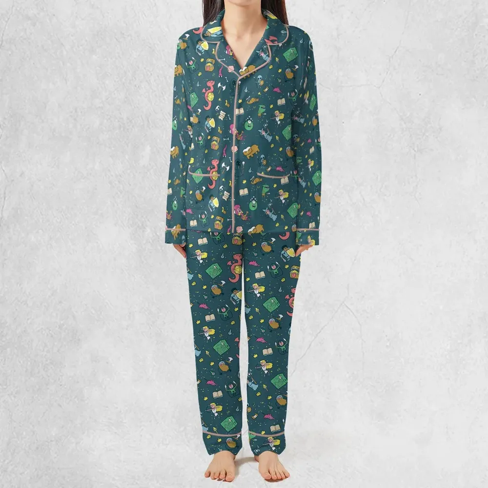 Cute Doodle Dungeons Pajamas Set - 3