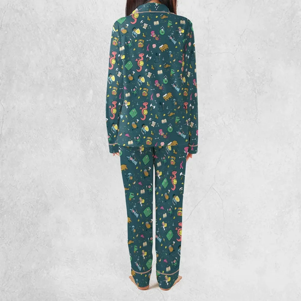 Cute Doodle Dungeons Pajamas Set - 4