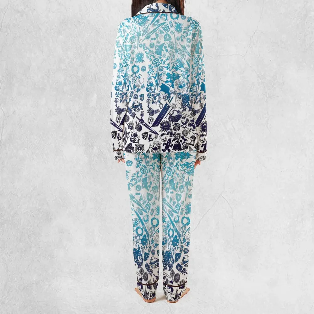 Blue Moggle Final Fantasy Pajamas Set - 4
