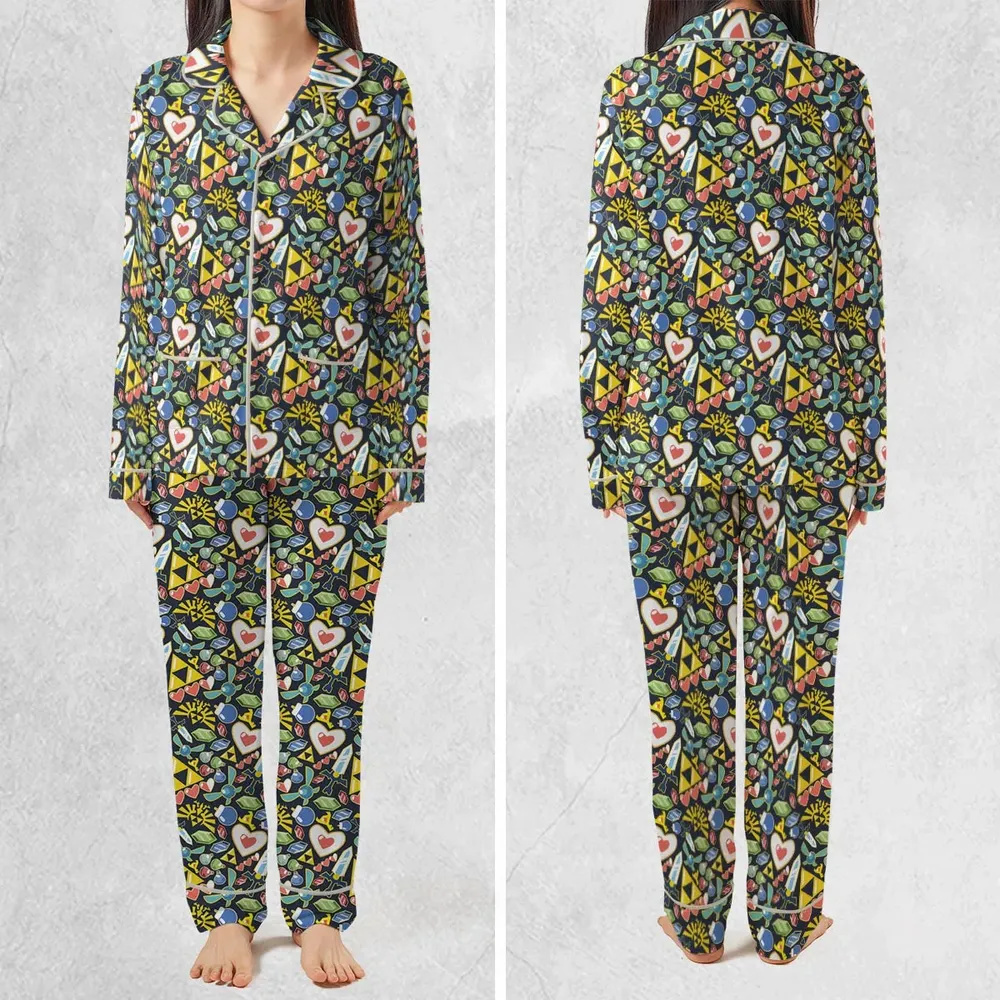 Zelda Theme Items Pajamas Set - 2