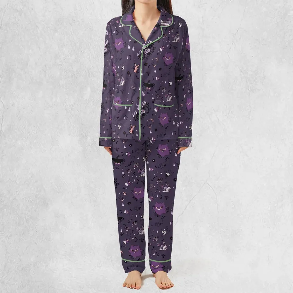 Pokemon Ghost-typen Gengar Banette Litwick Mismagius Pajamas Set - 3