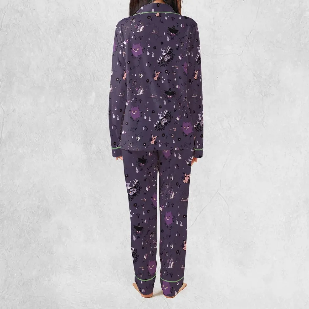 Pokemon Ghost-typen Gengar Banette Litwick Mismagius Pajamas Set - 4