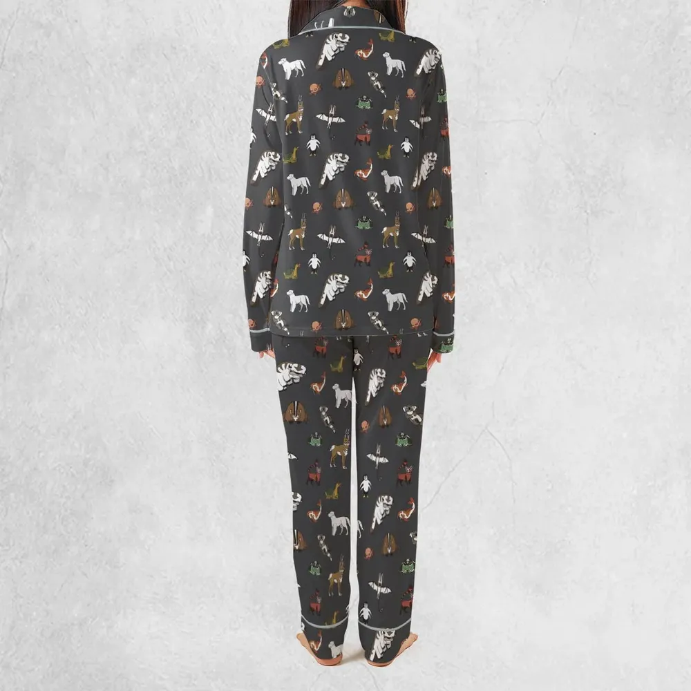 Menagerie Appa Sky Bison Momo Naga Pabu Avartar The Last Airbender Pajamas Set - 4