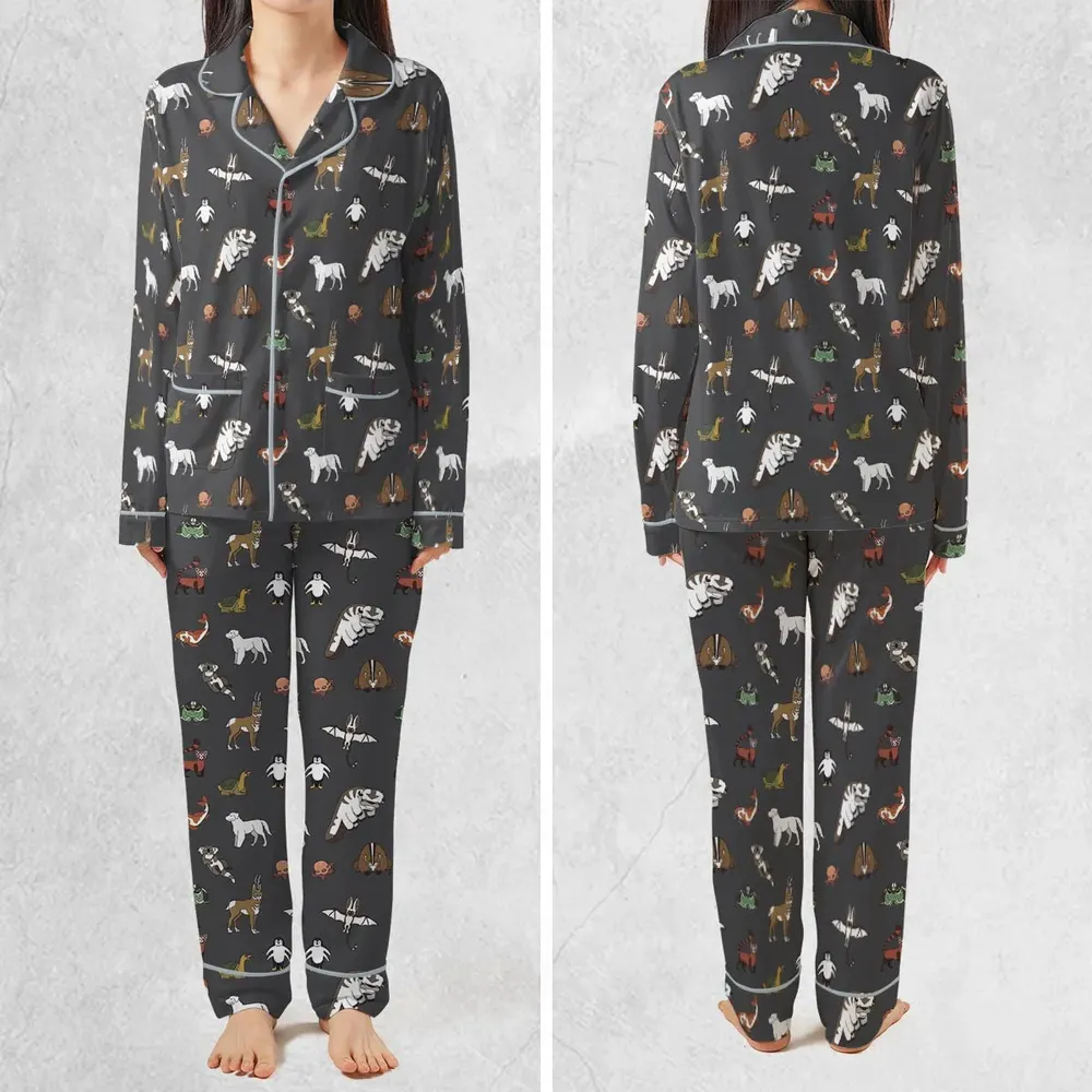 Menagerie Appa Sky Bison Momo Naga Pabu Avartar The Last Airbender Pajamas Set - 2