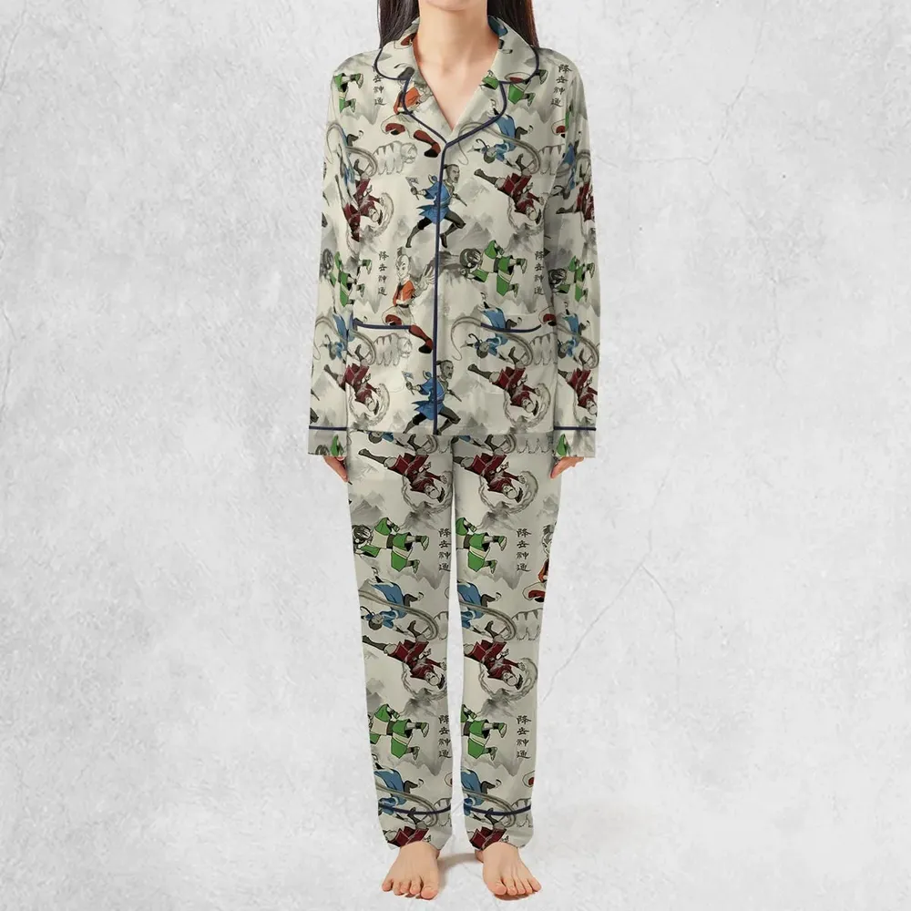 Aang Katara Toph Beifong Sokka Avatar The Last Airbender Pajamas Set - 3