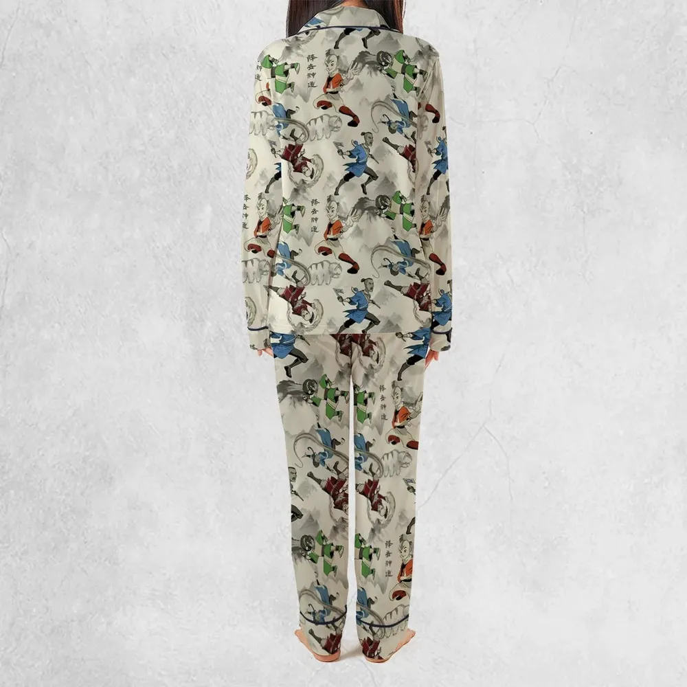 Aang Katara Toph Beifong Sokka Avatar The Last Airbender Pajamas Set - 4