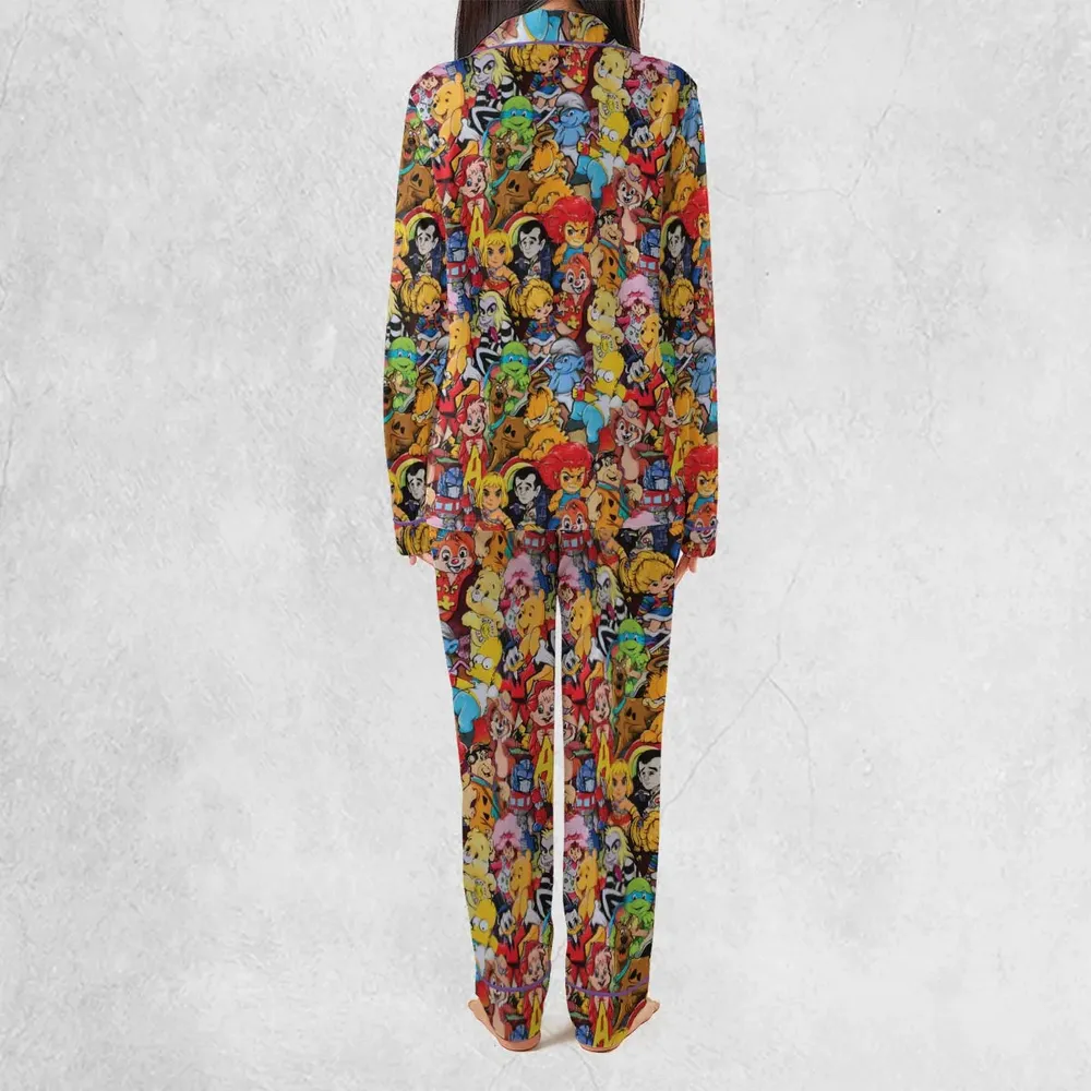 Old Cartoon Characters Pajamas Set - 4