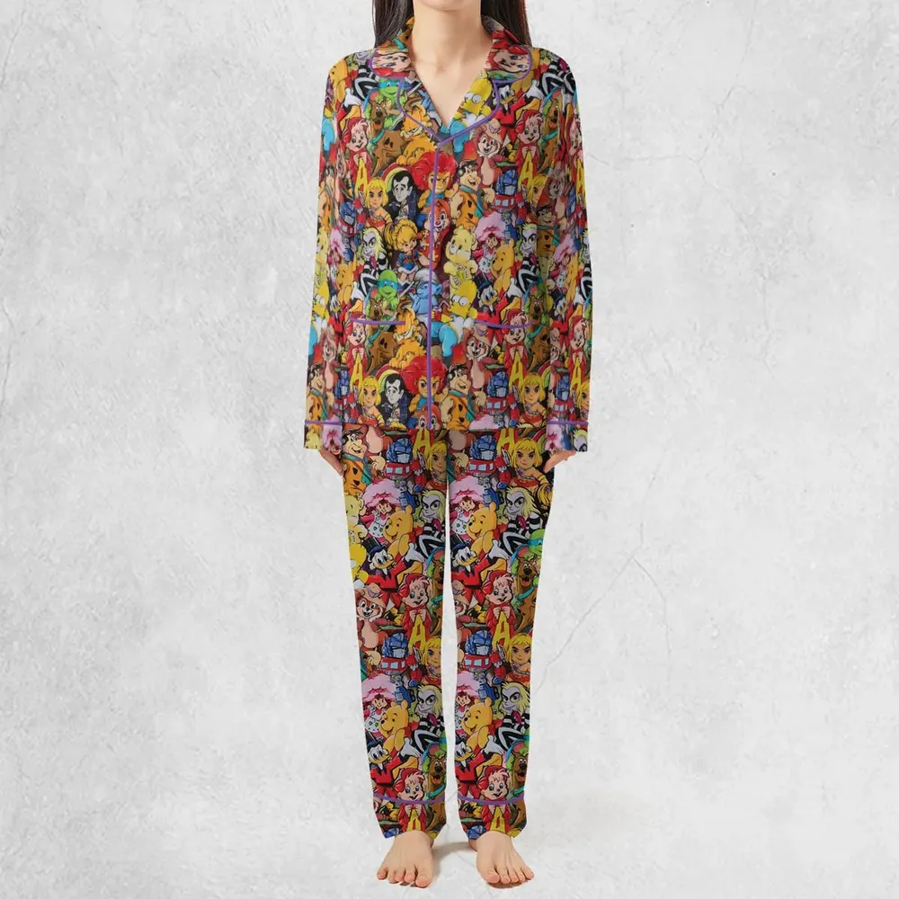 Old Cartoon Characters Pajamas Set - 3