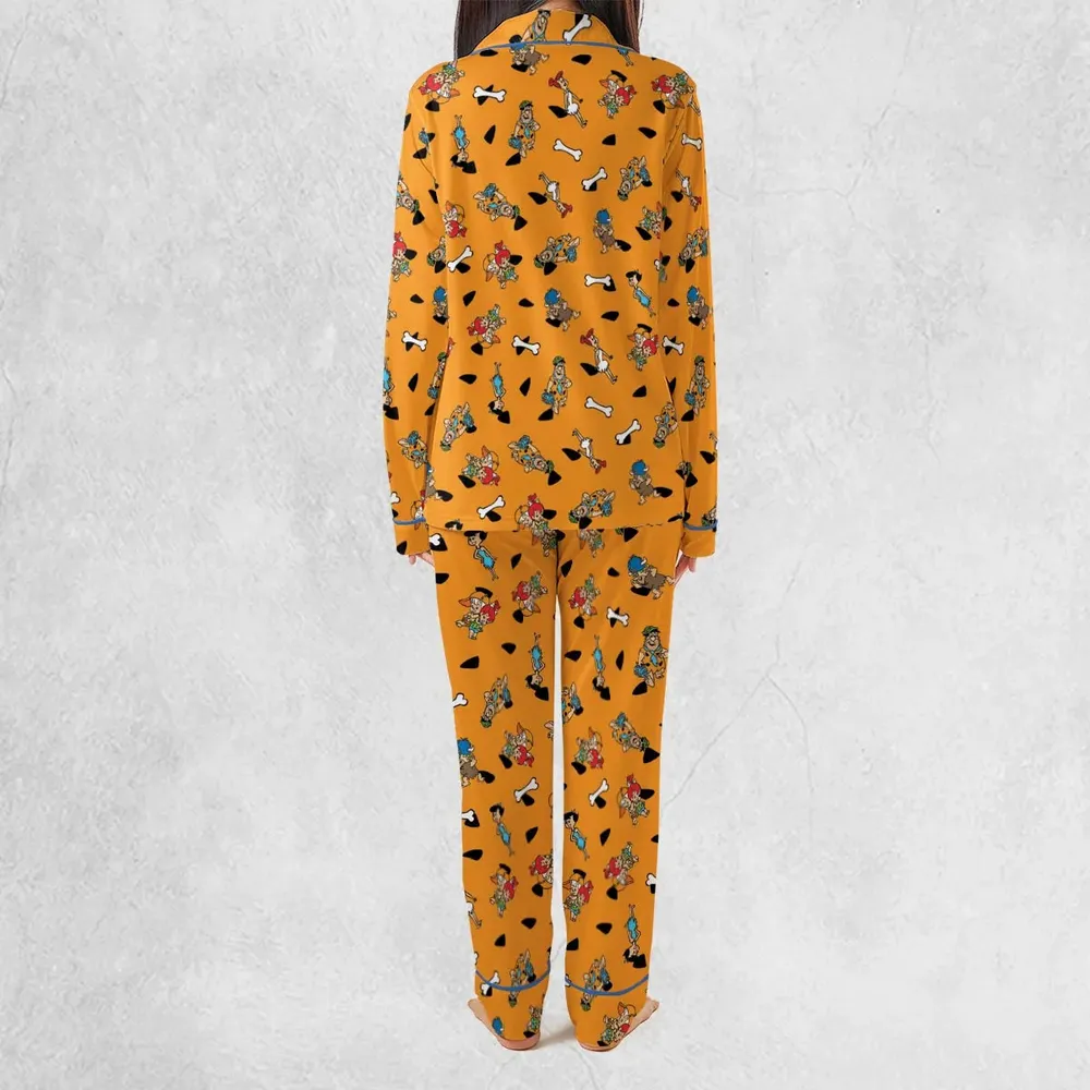 Stone Age The Flintstones Characters Pajamas Set - 4