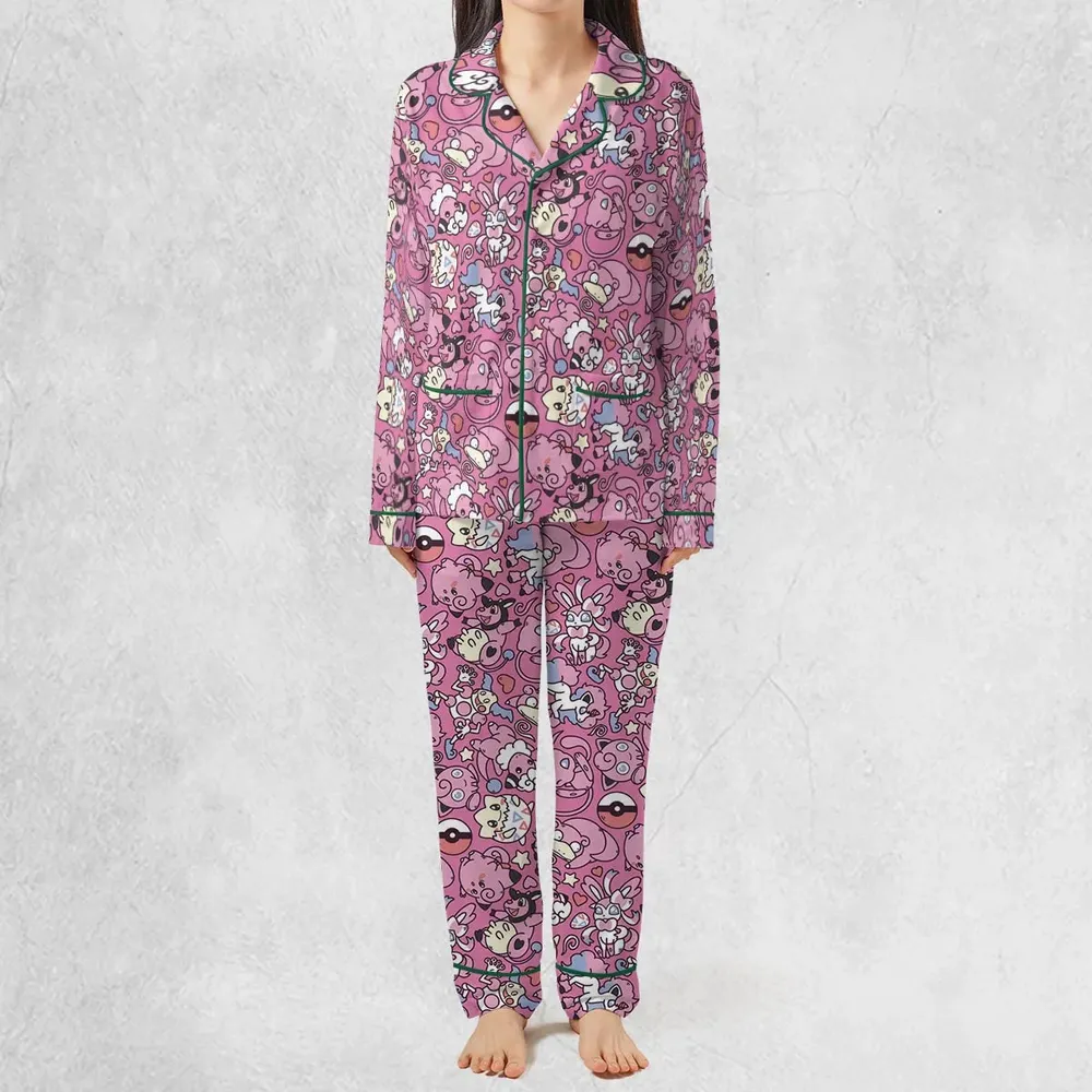 Fairy Pokemon Pattern Pajamas Set - 3