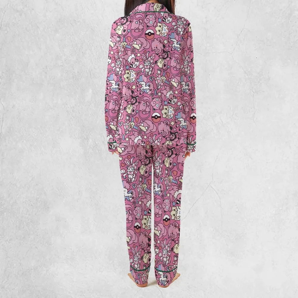 Fairy Pokemon Pattern Pajamas Set - 4