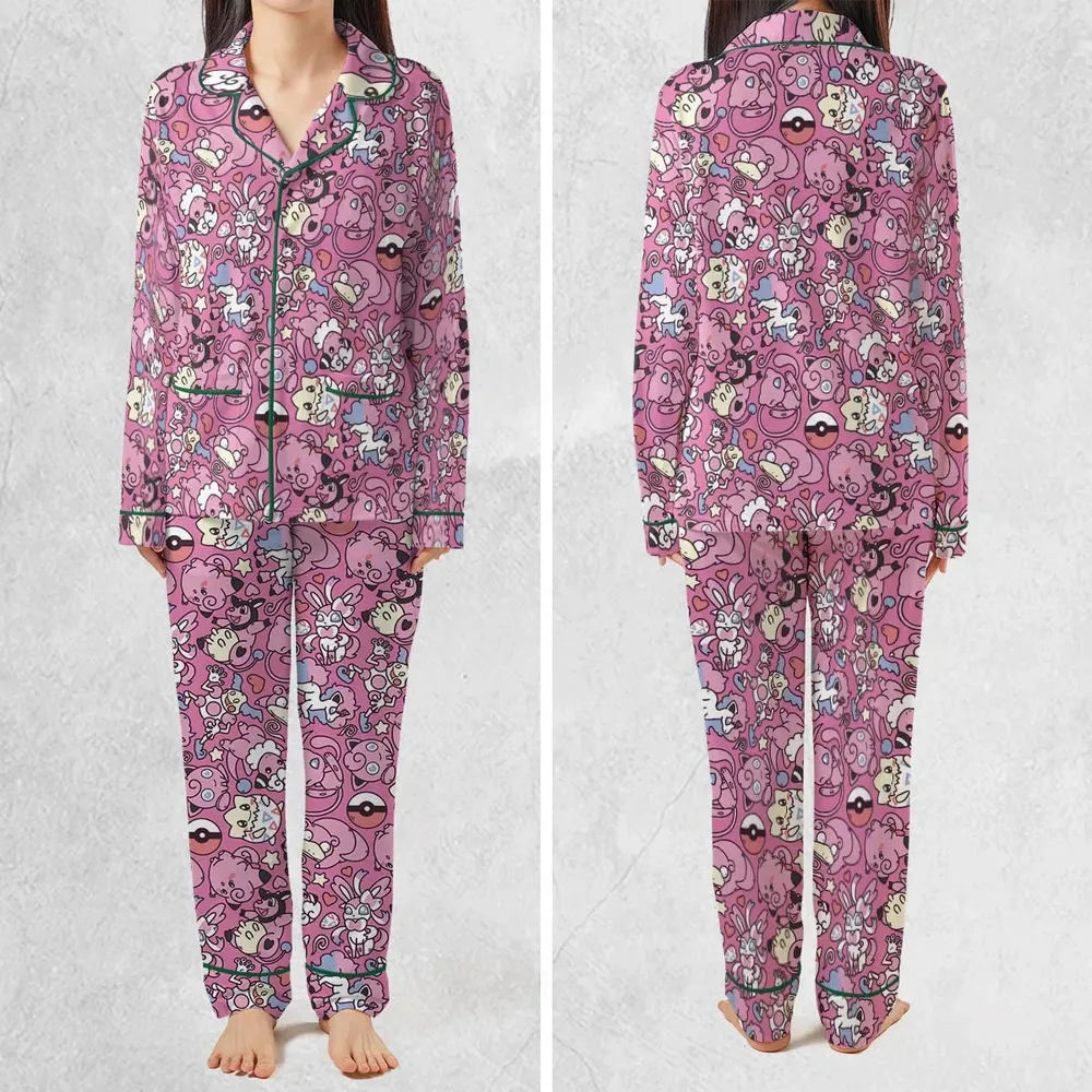 Fairy Pokemon Pattern Pajamas Set - 2