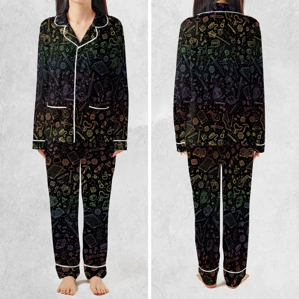 DnD Tabletop RPG Pattern Pajamas Set - 2