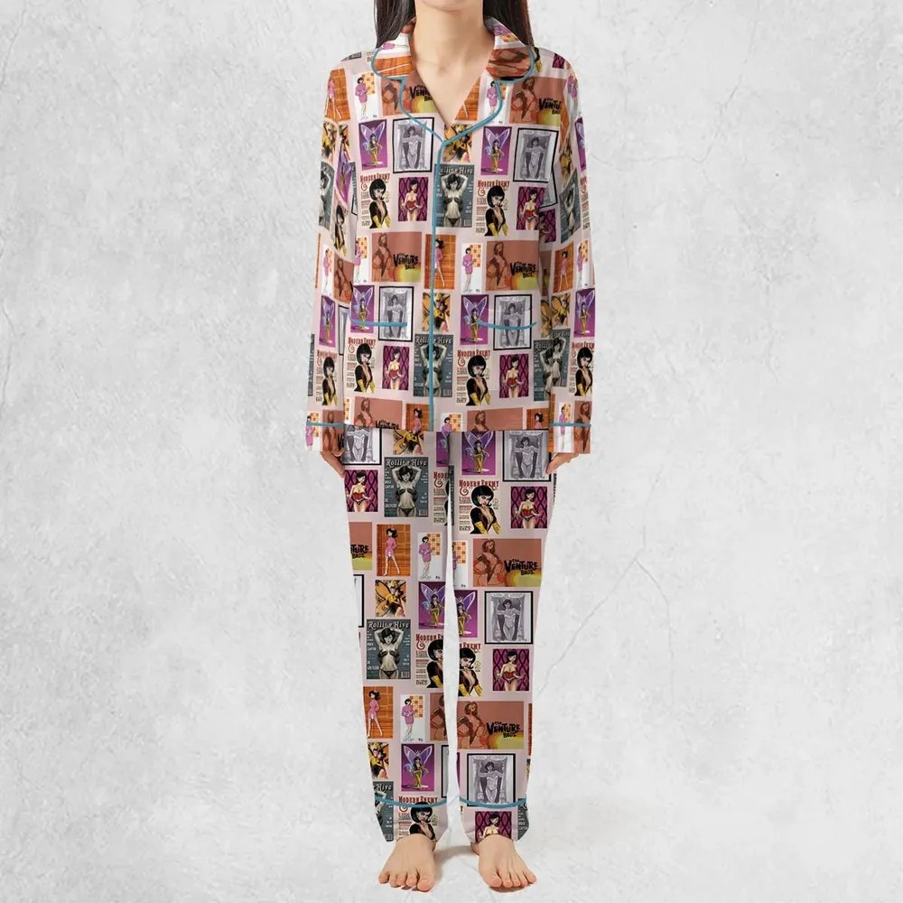 Dr. Mrs. The Monarch The Venture Bros. Magazine Poses Pajamas Set - 3