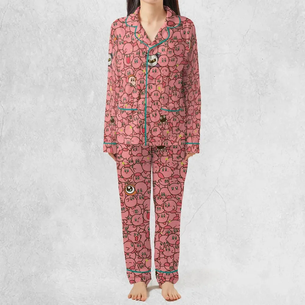 Cute Kirby Waddle Doo Bandana Waddle Dee Meta Knight Kirby's Characters Pajamas Set - 3