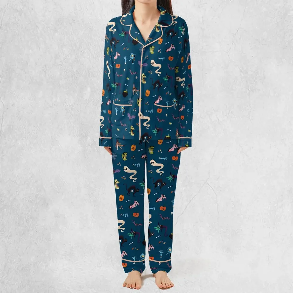 Cute Spooky Classic Monster Pajamas Set - 3