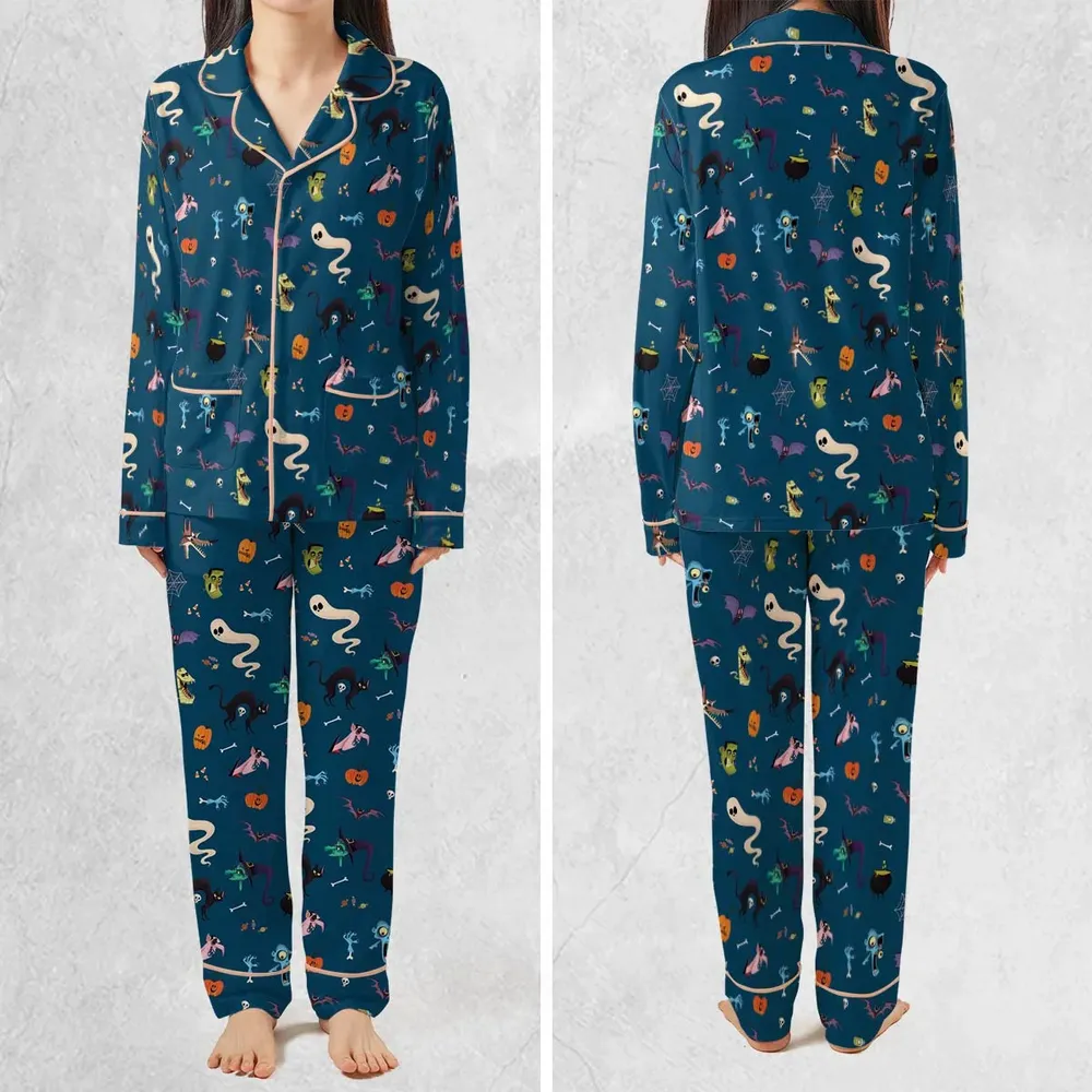 Cute Spooky Classic Monster Pajamas Set - 2