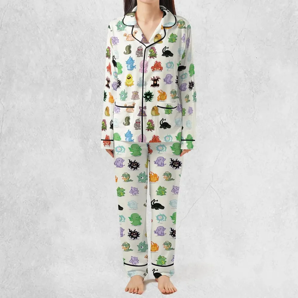 Cute Monsters H. P. Lovecraft Pajamas Set - 3