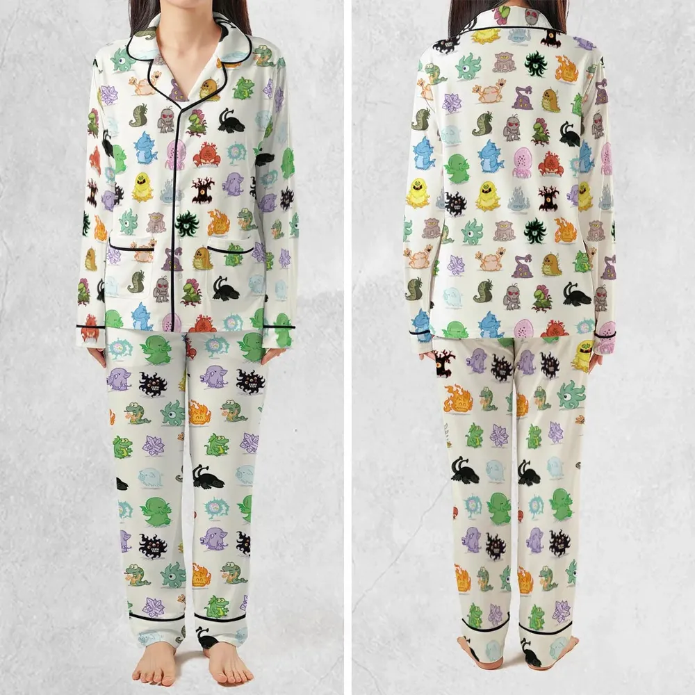 Cute Monsters H. P. Lovecraft Pajamas Set - 2