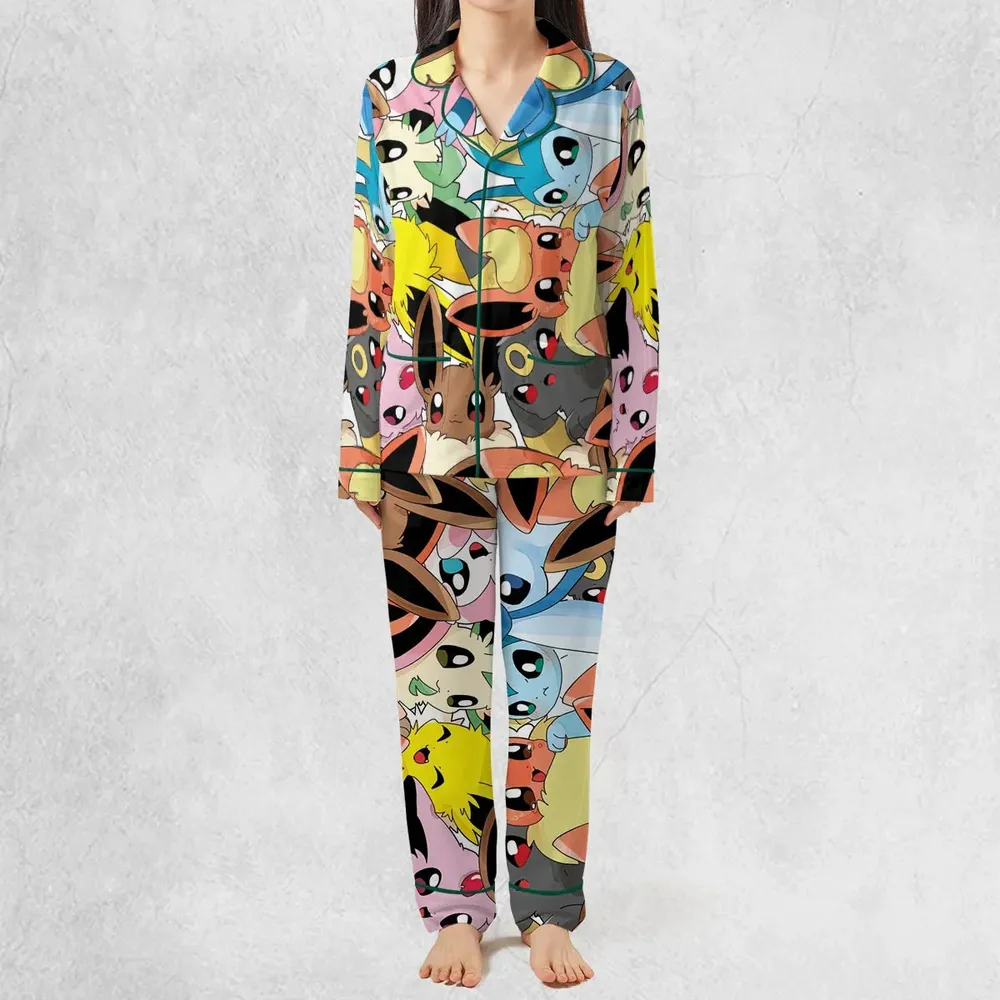 Cute Eevee Evolution Pokemon Pajamas Set - 3