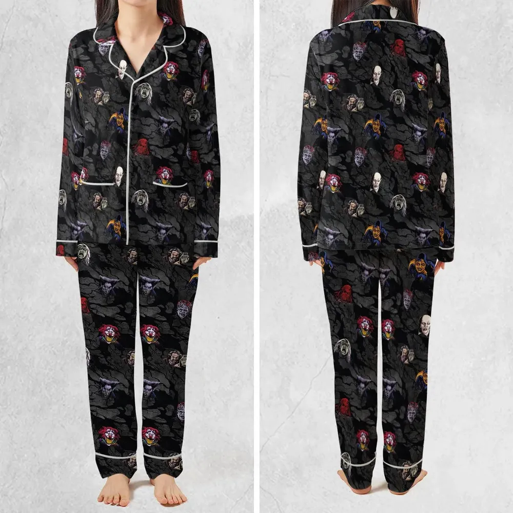 Cult Movie Characters Ghastly Grinner Nosferatu Pajamas Set - 2
