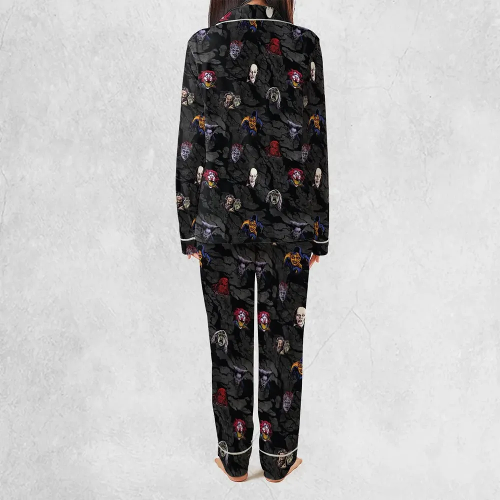 Cult Movie Characters Ghastly Grinner Nosferatu Pajamas Set - 4
