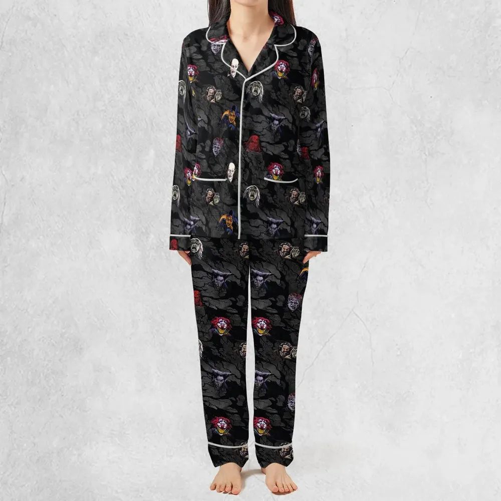 Cult Movie Characters Ghastly Grinner Nosferatu Pajamas Set - 3