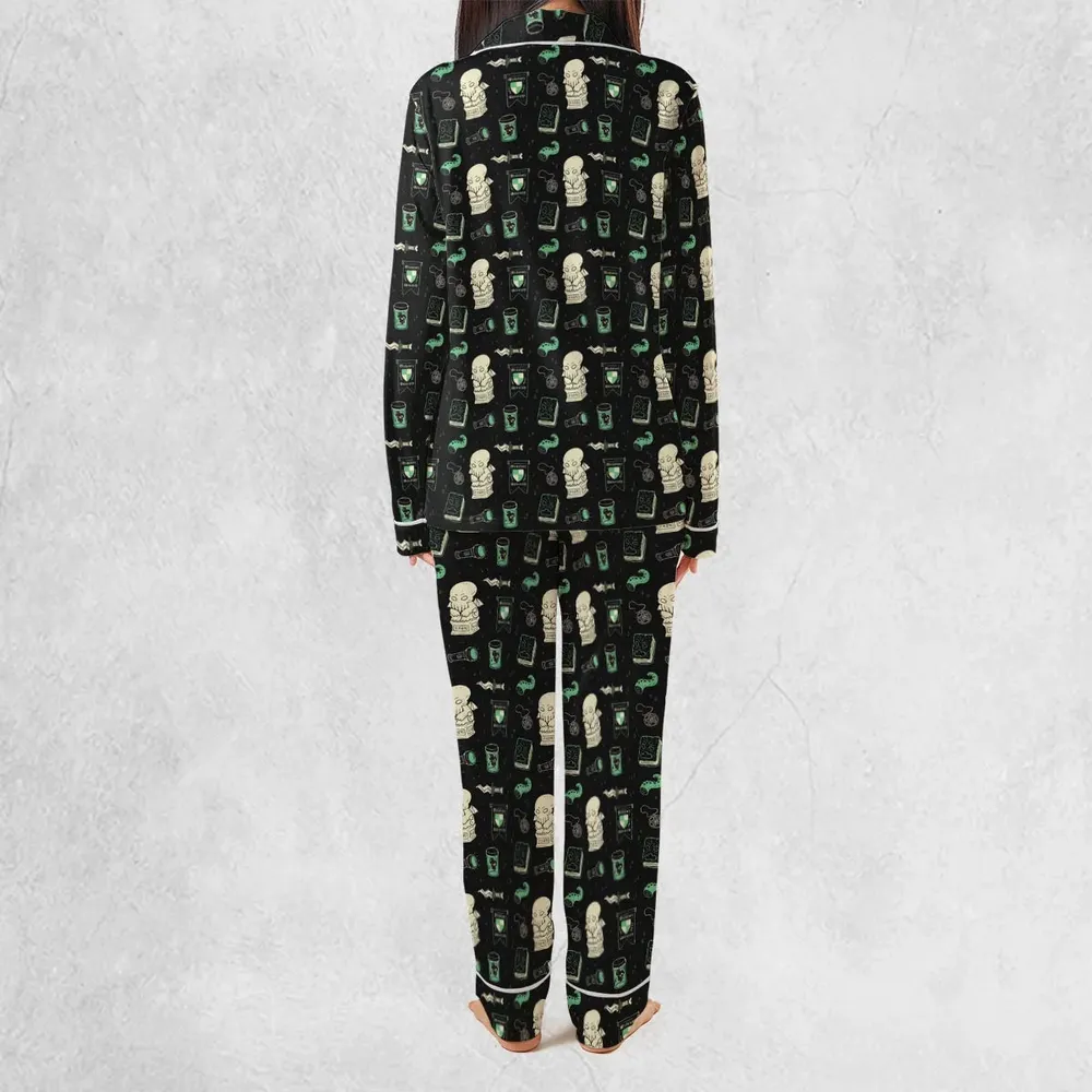 Cthulhu H.P Lovecraft Miskatonic University Pajamas Set - 4