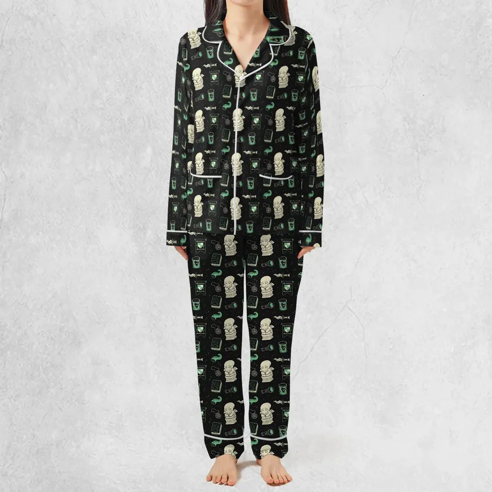 Cthulhu H.P Lovecraft Miskatonic University Pajamas Set - 3