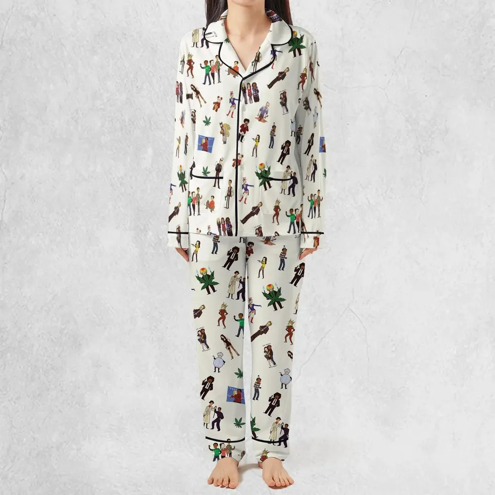 Community Characters Costumes Pattern Pajamas Set - 3