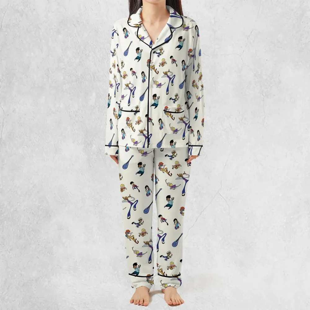 Class Of 3000 Characters Pattern Pajamas Set - 3