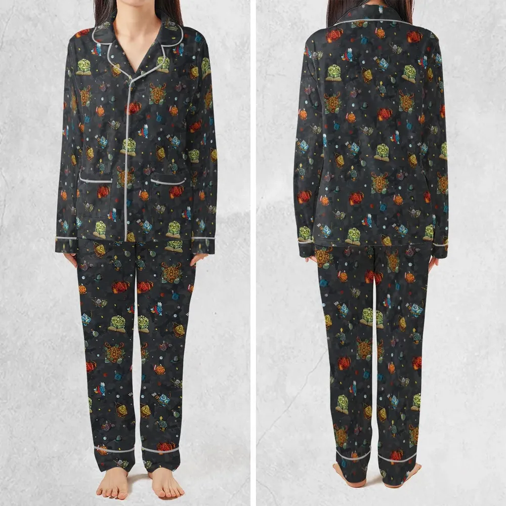 Class Dices DND Pattern Pajamas Set - 2