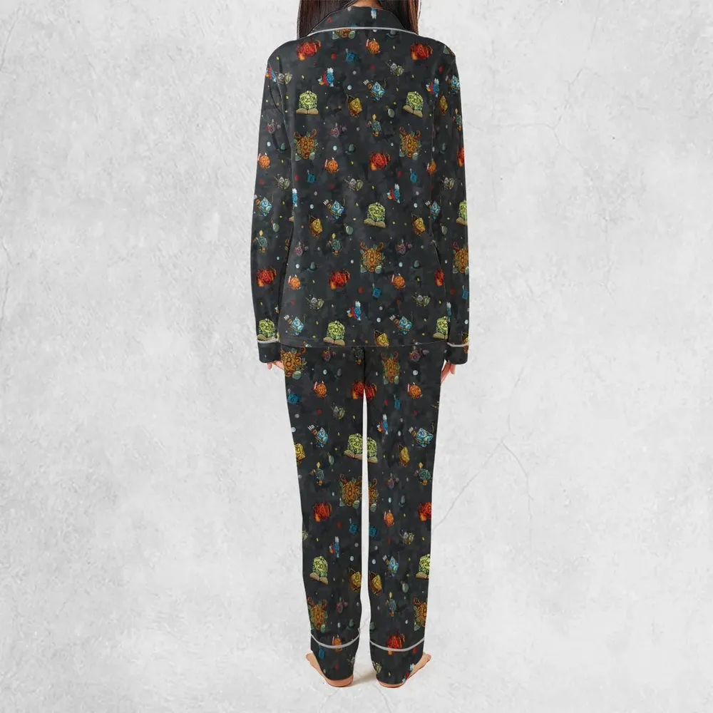 Class Dices DND Pattern Pajamas Set - 4
