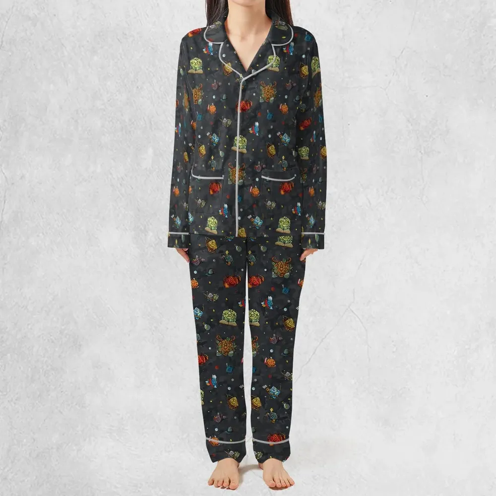 Class Dices DND Pattern Pajamas Set - 3