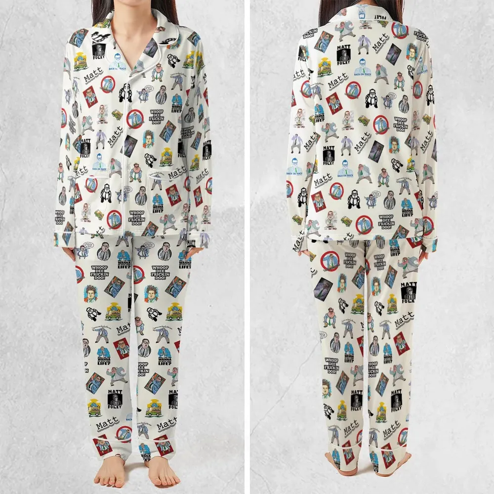 Chris Farley Matt Foley Motivational SNL Pajamas Set - 2