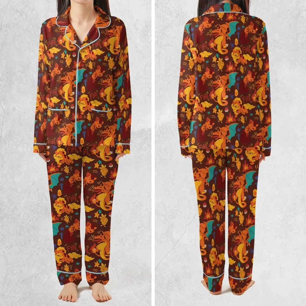 Charizard Arcanine Torchic Fire Pokemon Pajamas Set - 2