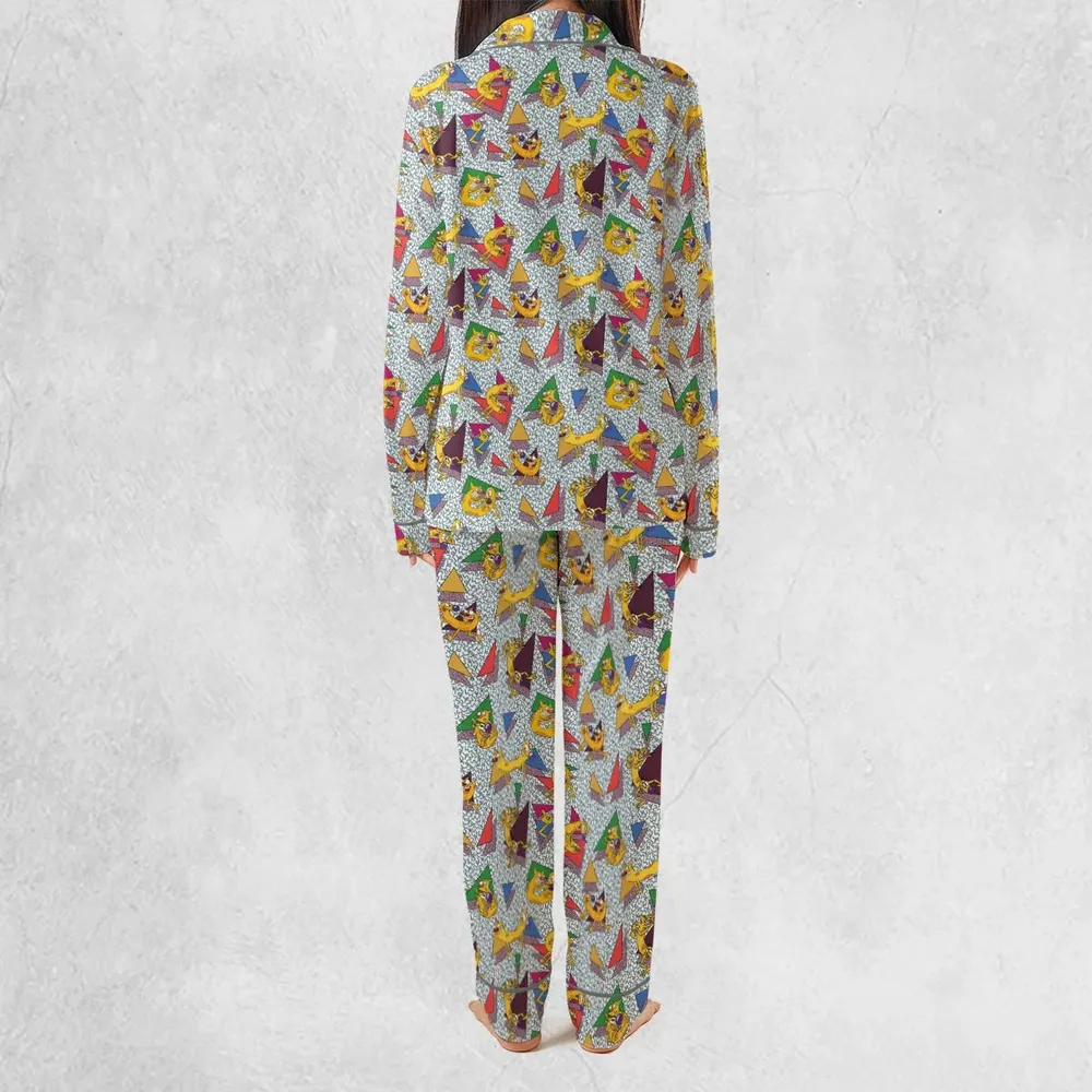 Catdog 90s Cartoon Pattern Pajamas Set - 4