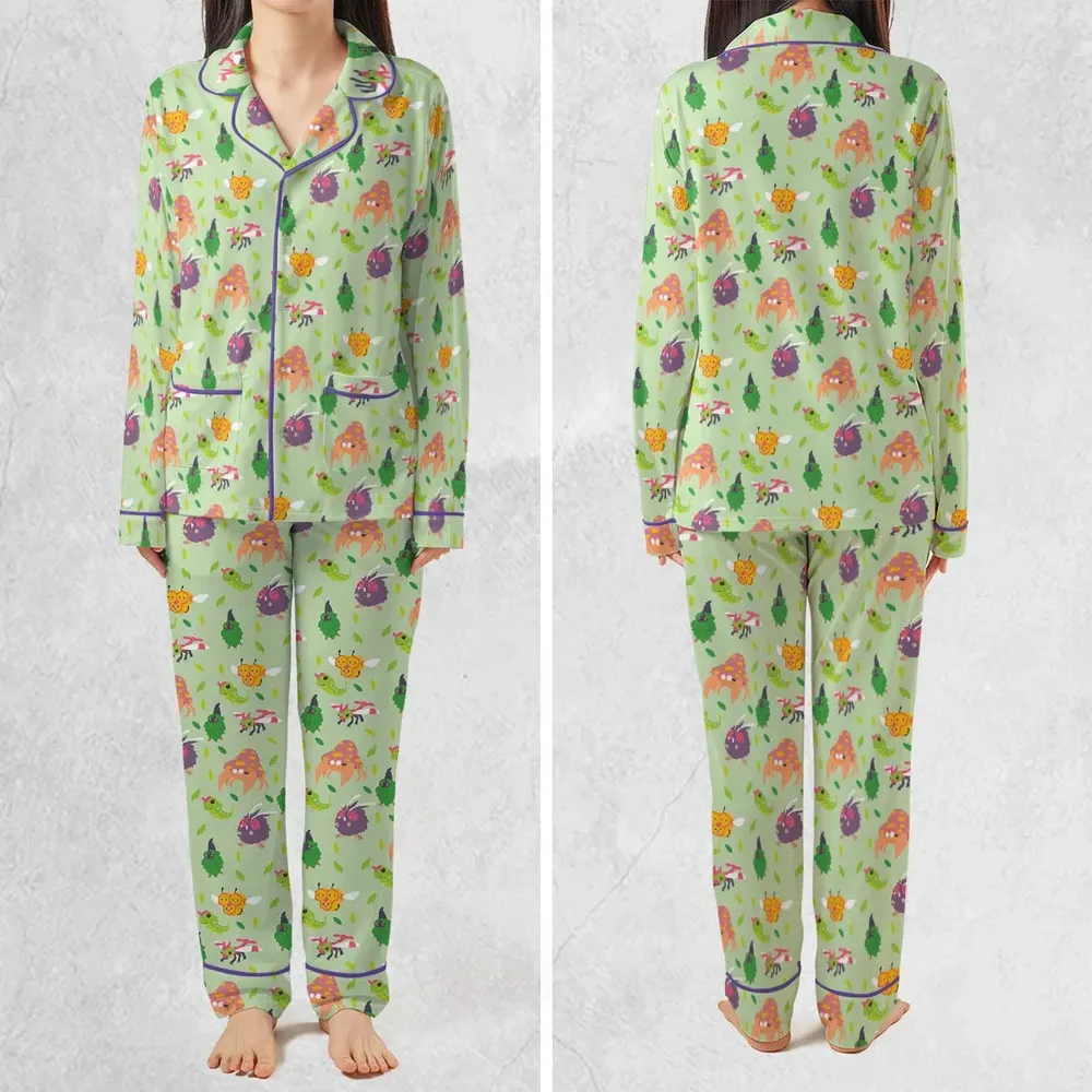 Bug Type Pokemon Pattern Pajamas Set - 2