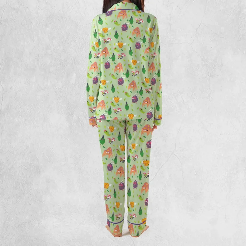 Bug Type Pokemon Pattern Pajamas Set - 4