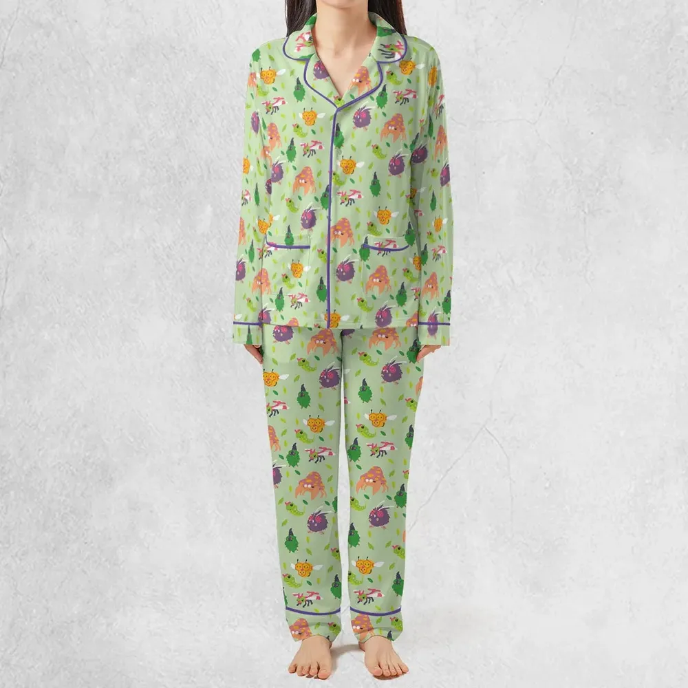 Bug Type Pokemon Pattern Pajamas Set - 3