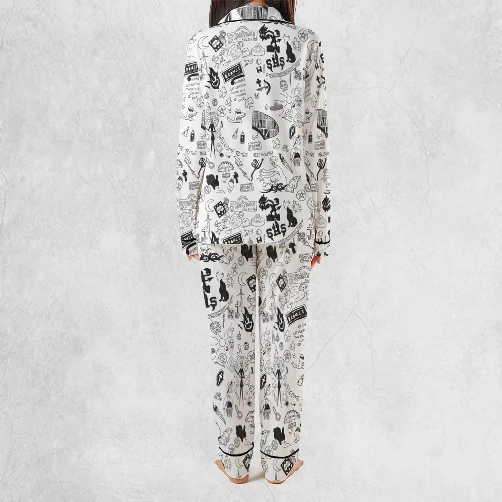 Buffy The Vampire Slayer Pattern Pajamas Set - 4
